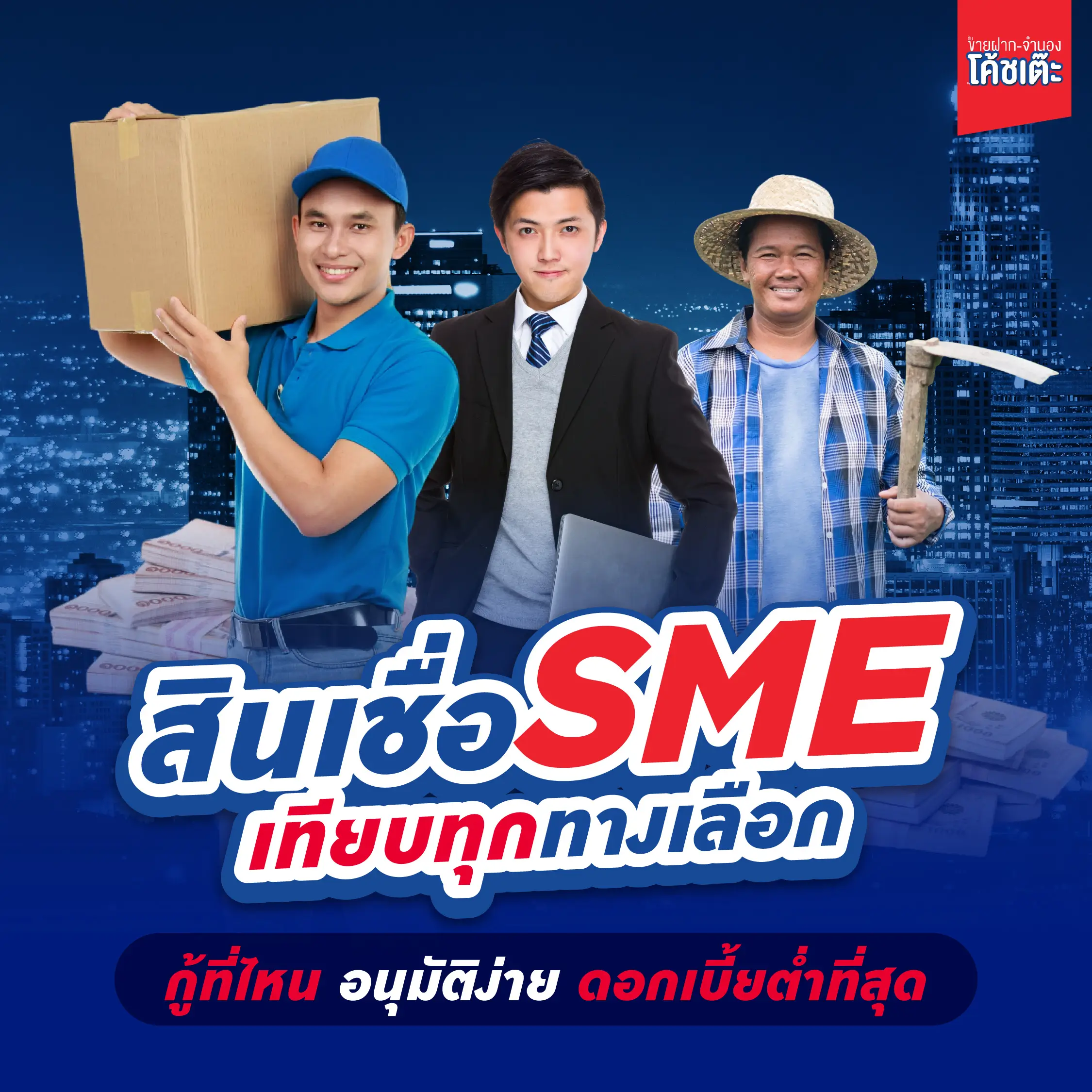 สินเชื่อ SME 2568 เทียบทุกทางเลือก กู้ที่ไหน อนุมัติง่าย ดอกเบี้ยต่ำที่สุด